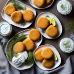 Salmon Croquettes With Dill Sauce compressed image1