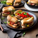 Sausage Pepper and Onion Sandwiches compressed image1