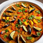 Shellfish Paella Paella de Mariscos From Spain compressed image1
