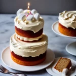 Simple Birthday Cake with Marshmallow Frosting compressed image1