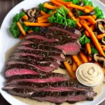 Skirt Steak With Mushroom Cream Pan Sauce Recipe compressed image1