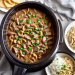 Slow Cooker Beef Stroganoff Recipe compressed image1