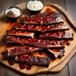 Smoked Ribs with Carolina Style BBQ Sauce compressed image1