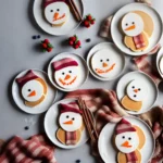 Snowman Pancakes with Bacon Scarves compressed image1