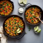 Spanish Style Migas With Chorizo Peppers and Kale Recipe compressed image1