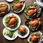 Spatchcocked Cornish Hen with Baby Leaf Salad and Sourdough Croutons compressed image1