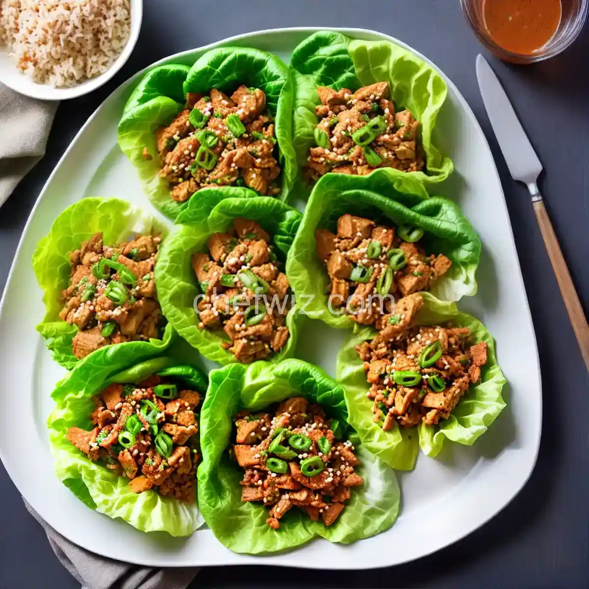 Spicy Chicken Lettuce Wraps compressed image1