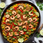 Stovetop Paella Mixta for Four With Chicken and Shrimp Recipe compressed image1