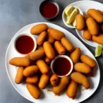 Sunnys Easy Hush Puppies with a Hot Honey Dipping Sauce compressed image1