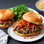 Valerios Pulled Pork Sandwich compressed image1