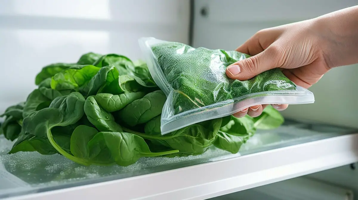 Freezing Spinach and Food Safety