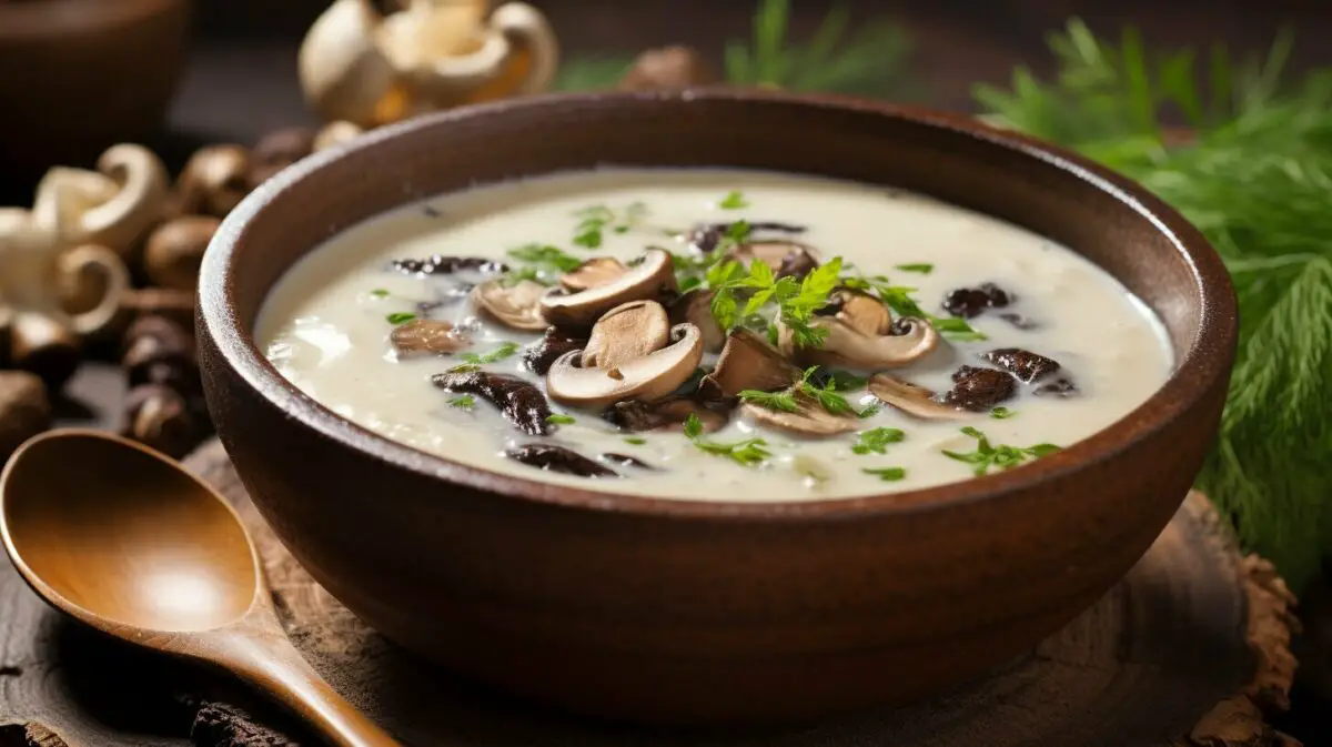 Maitake mushroom soup