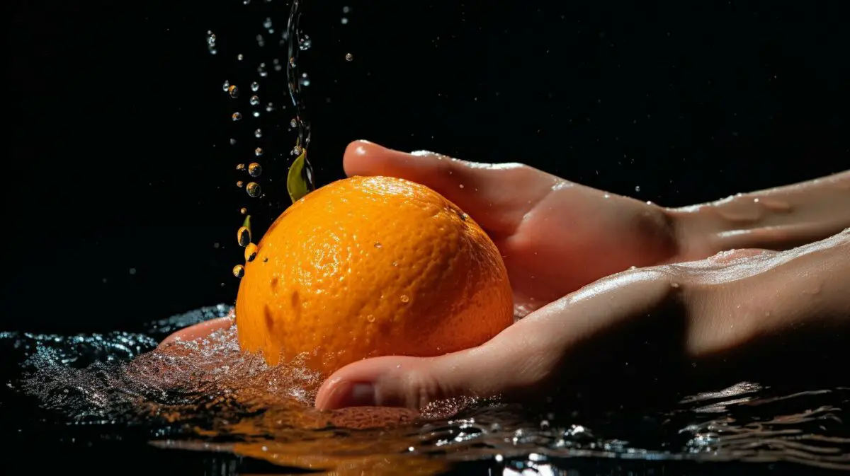 Rinse and Dry the Orange