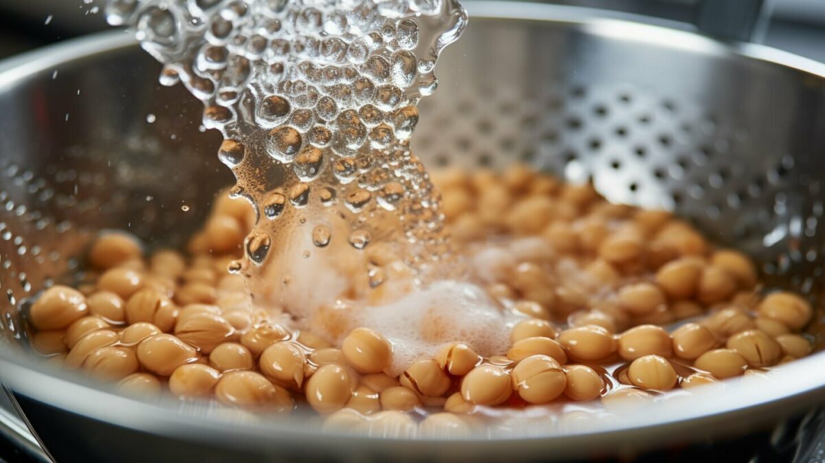 Rinsing and Draining Legumes Rinsing and Draining Legumes