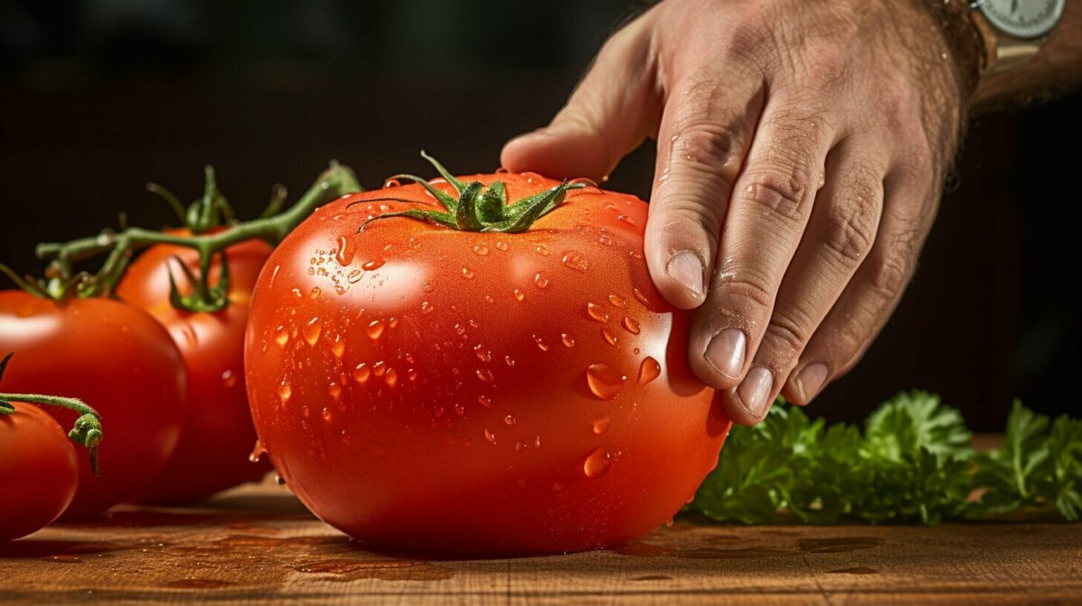 Tomato cutting