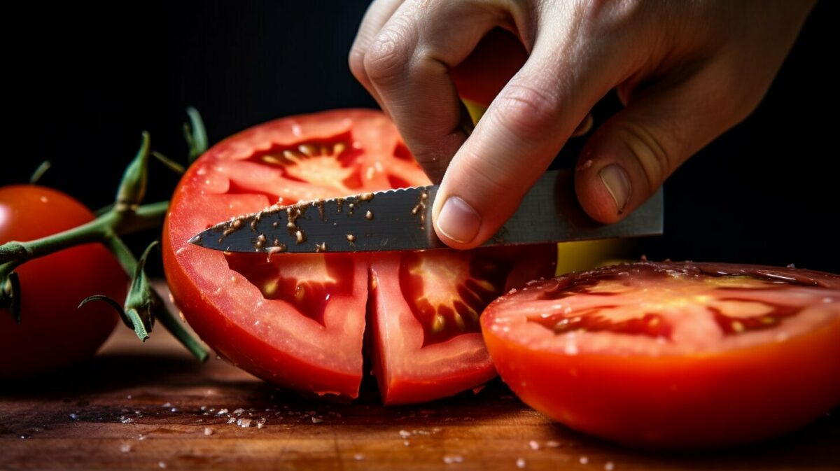 Tomato cutting for beginners