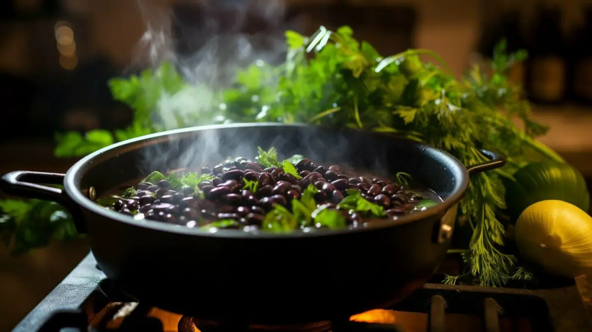 cooking black beans image