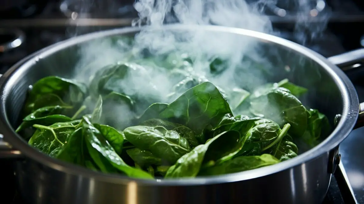 cooking frozen spinach