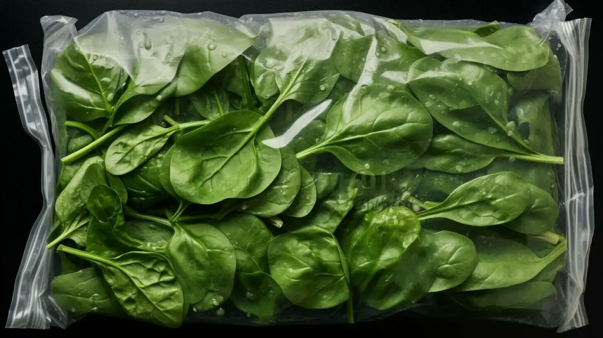 freezing spinach