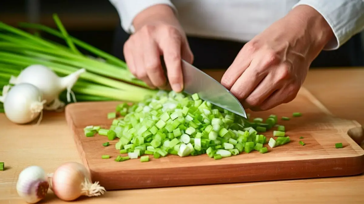 green onion cutting safety