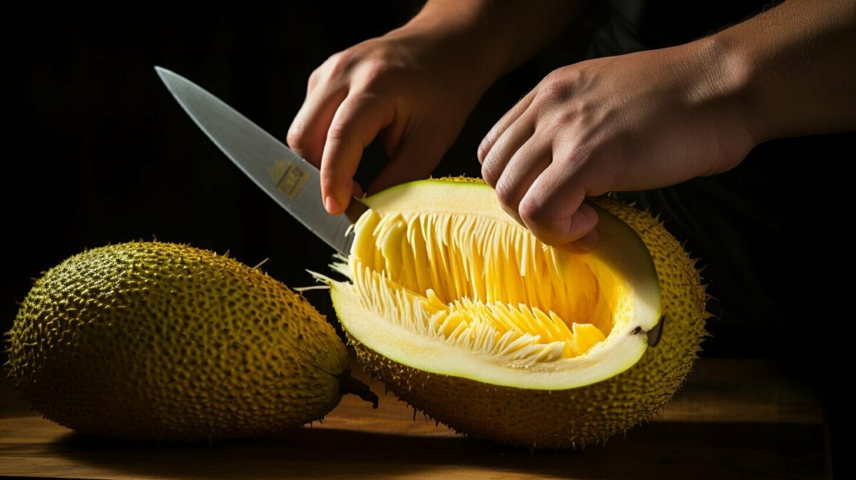 how to cut jackfruit