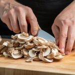 how to cut mushrooms