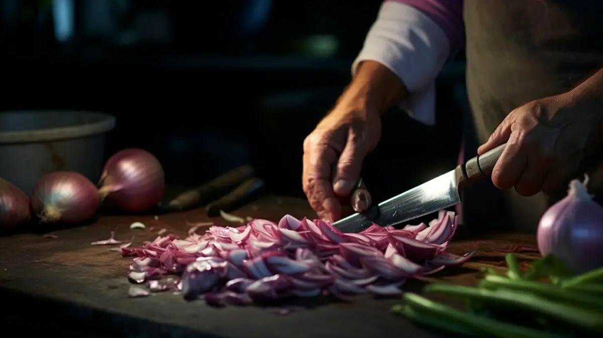 how to cut shallots