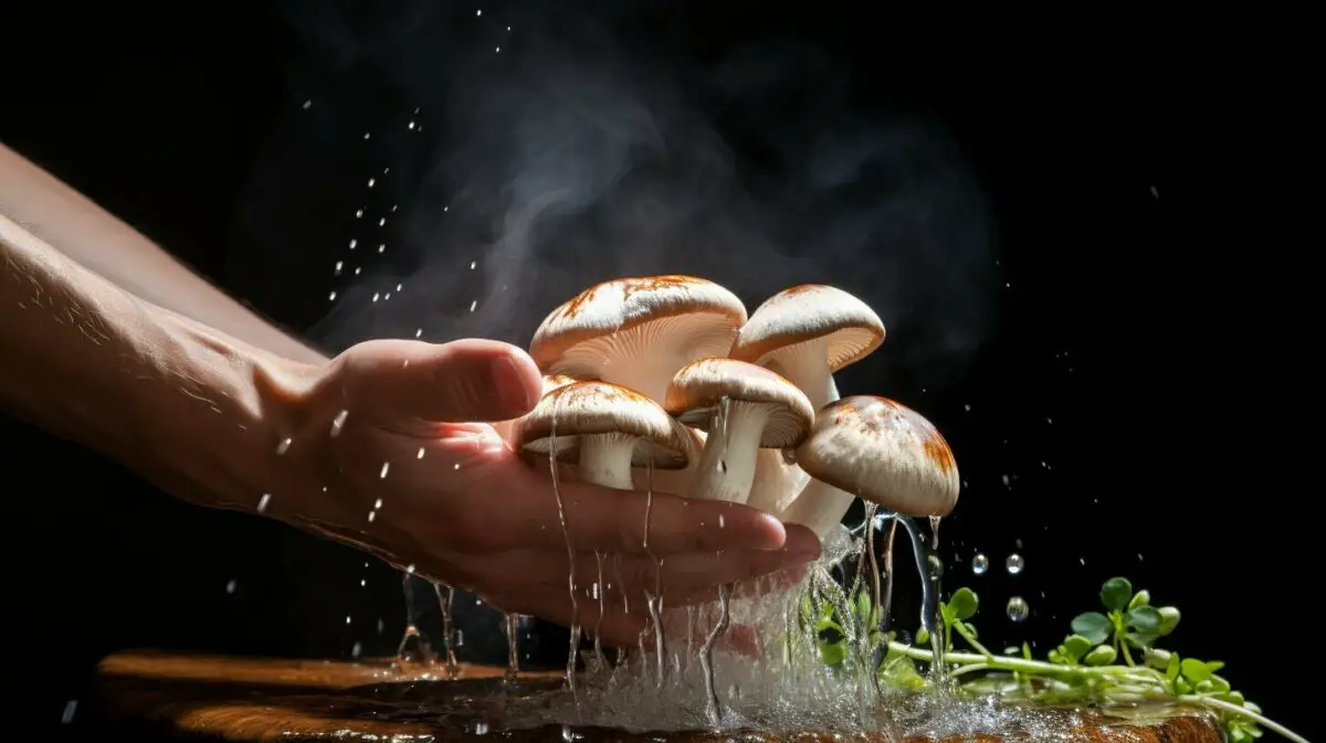 mushroom cleaning