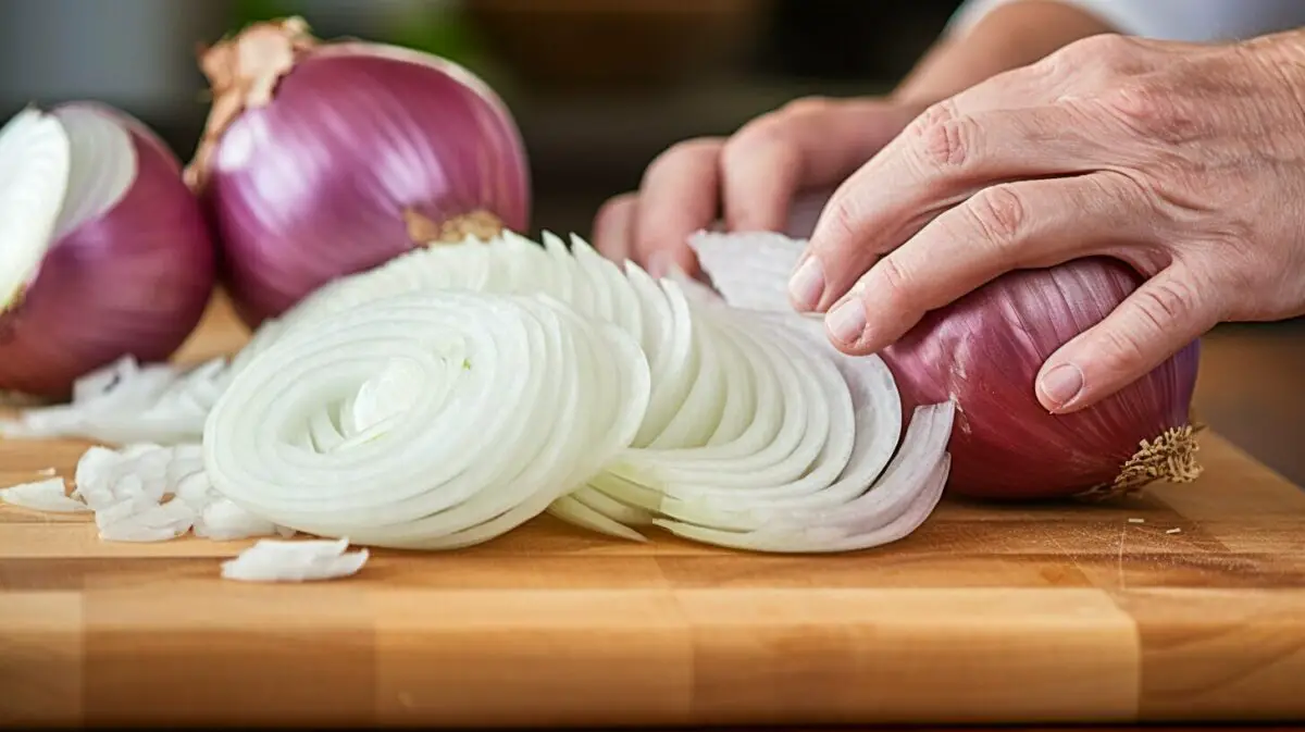 onion lengthwise cuts