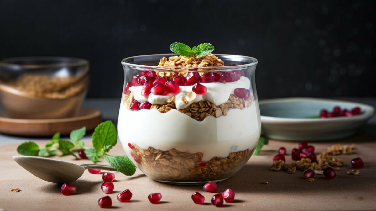 pomegranate yogurt parfait pomegranate yogurt parfait