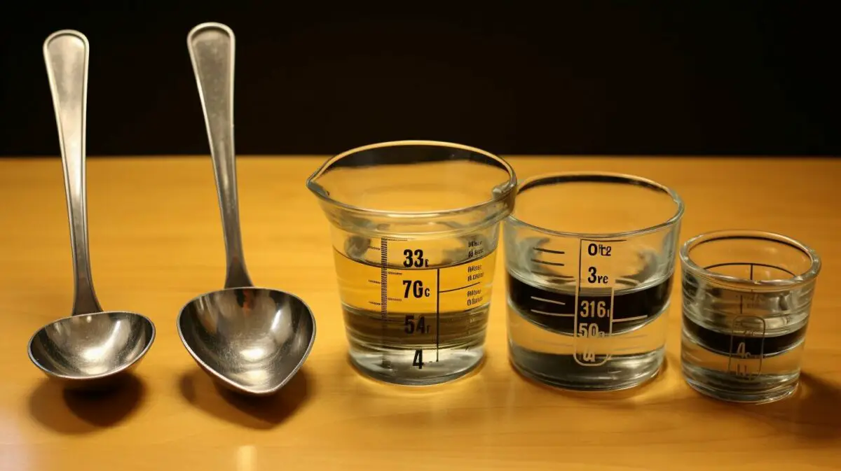 teaspoons, fluid ounces, and milliliters to cups