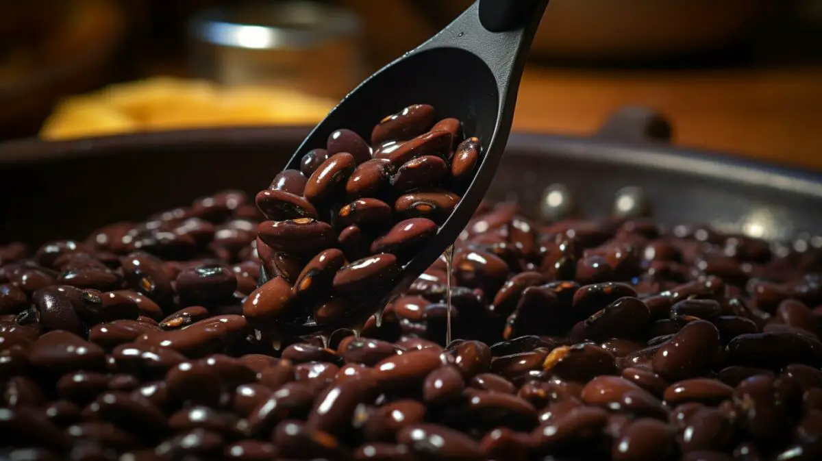 tender black beans