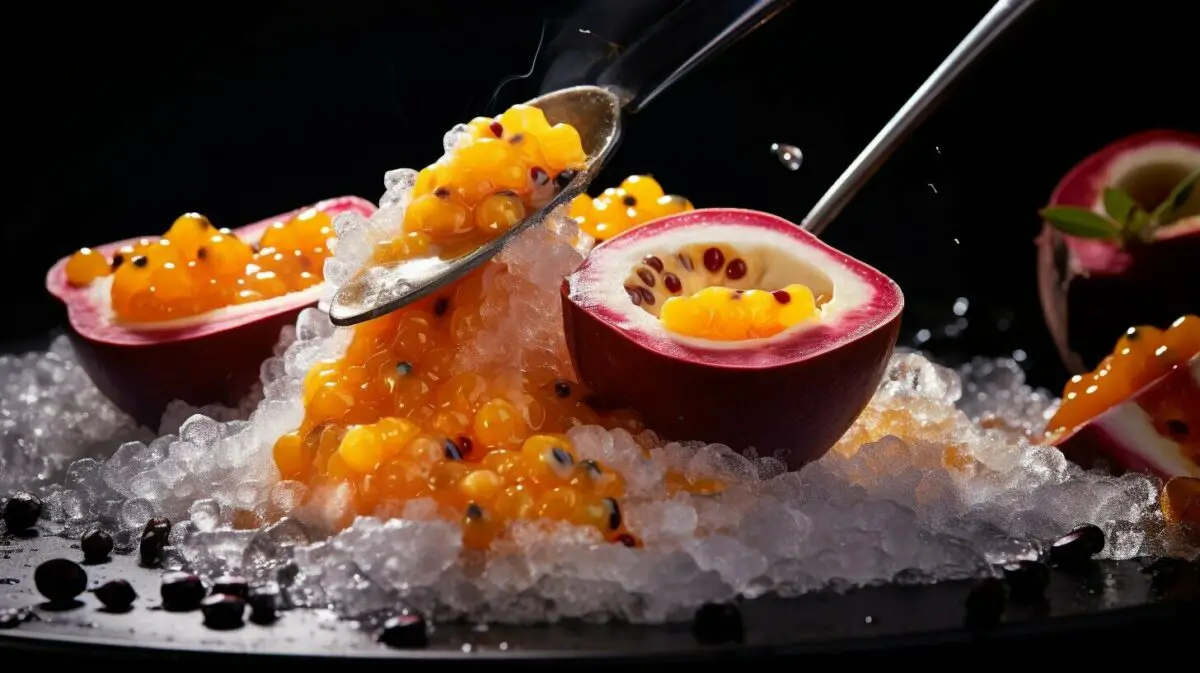 thawing passion fruit