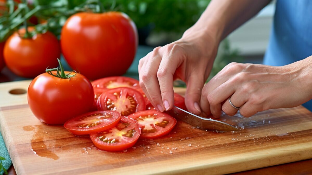 tomato cutting technique
