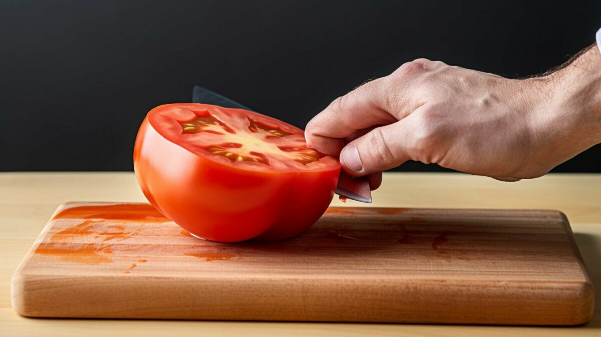 tomato cutting technique