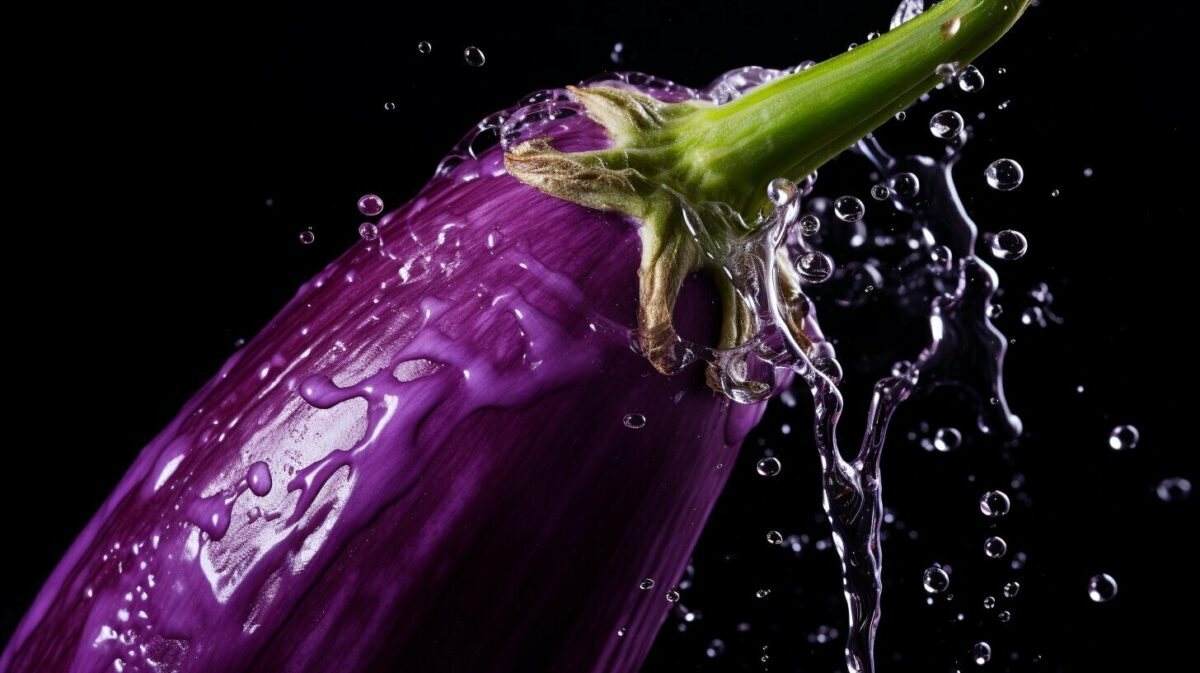 washing eggplant washing eggplant