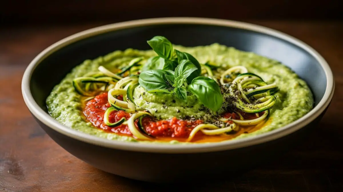 zucchini noodle dish