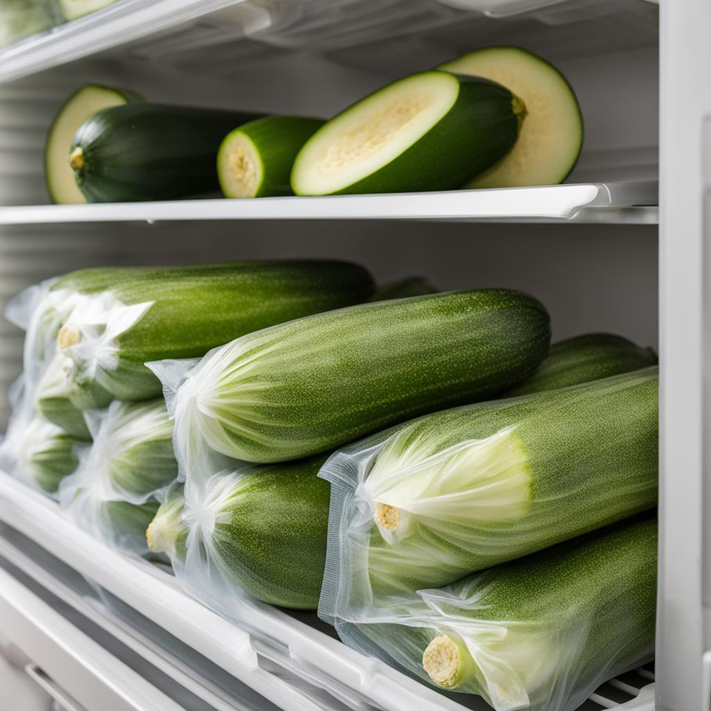 Freezer Bags for Storing Frozen Zucchini