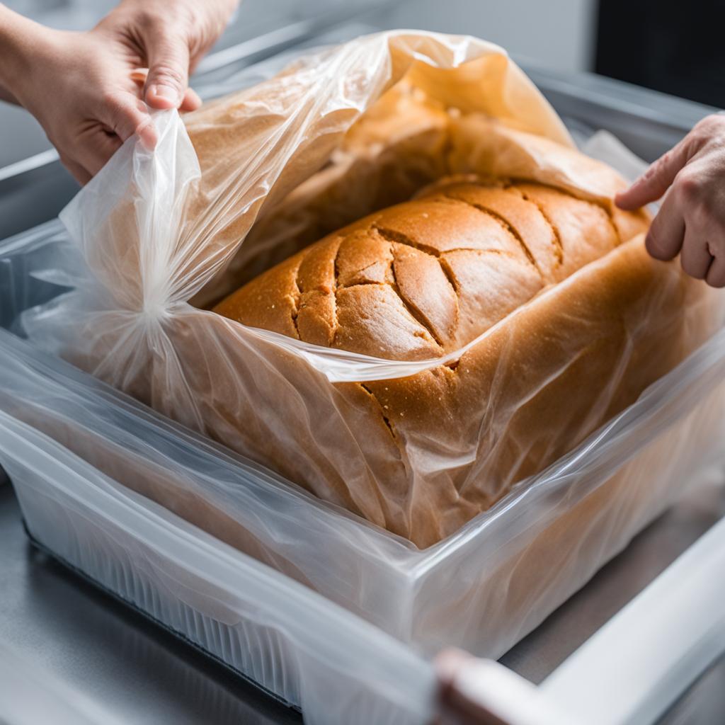 Freezing bread