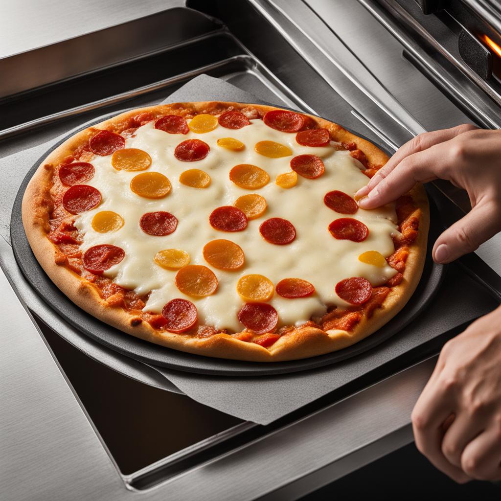 Pizza in the oven Pizza in the oven