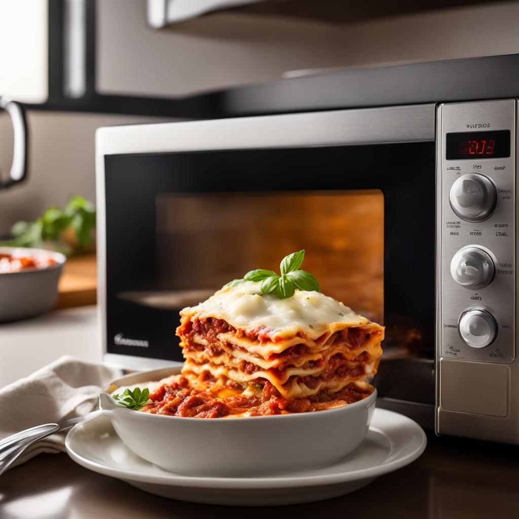 Reheating Lasagna in the Microwave Reheating Lasagna in the Microwave