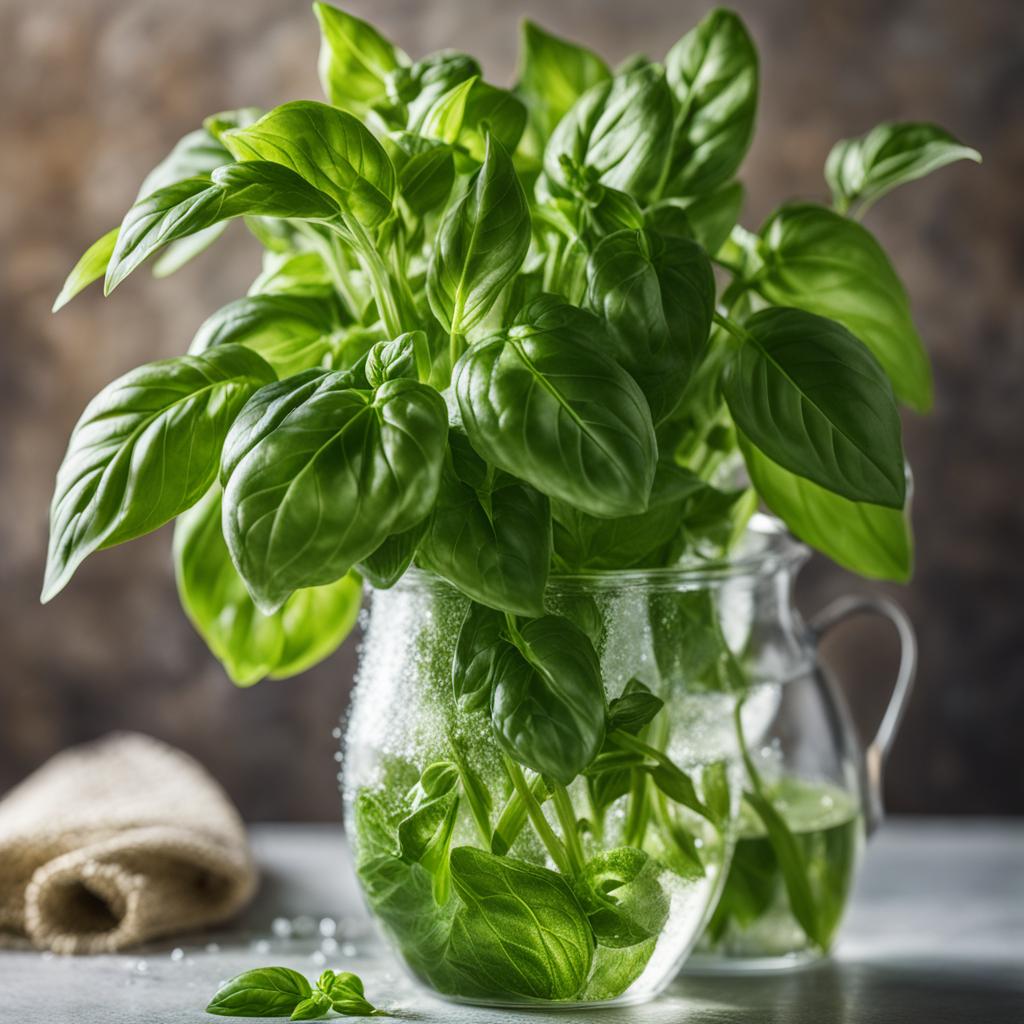 benefits of storing basil in water