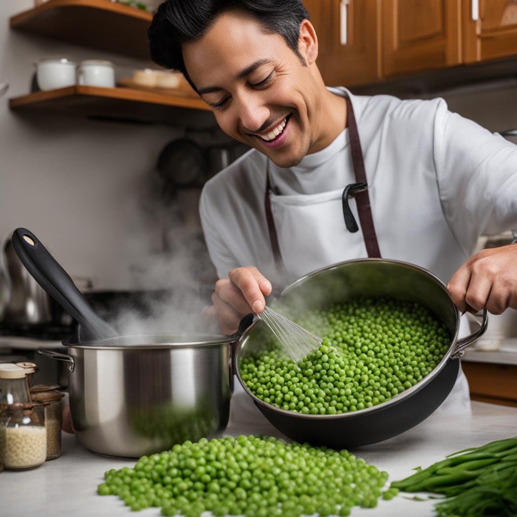 cooking with frozen peas