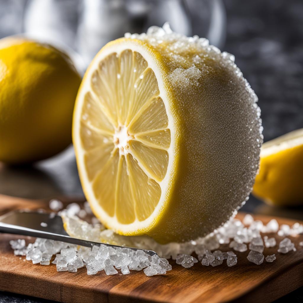 defrosting frozen lemons