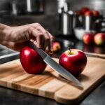 how to cut an apple