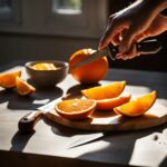 how to cut an orange
