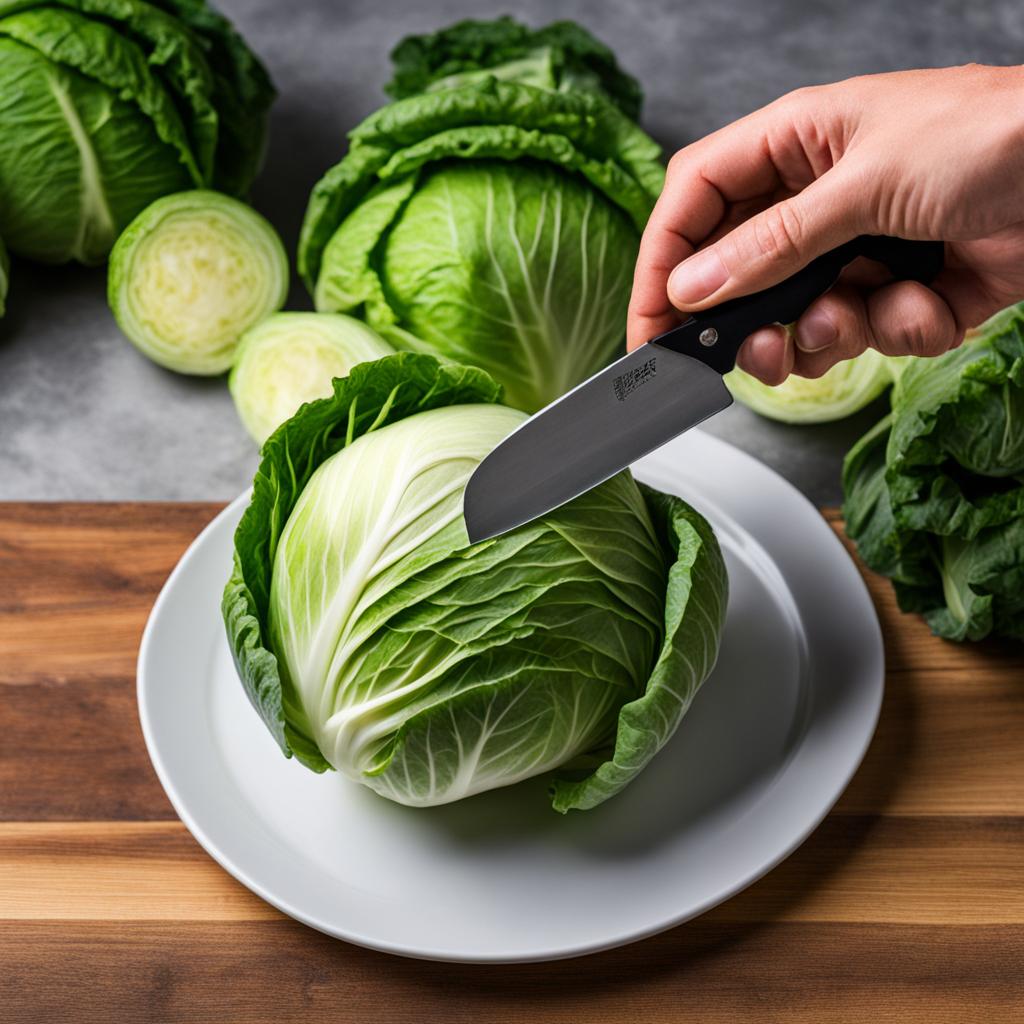 how to cut cabbage for slaw