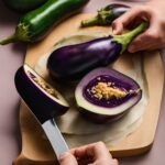 how to cut eggplant