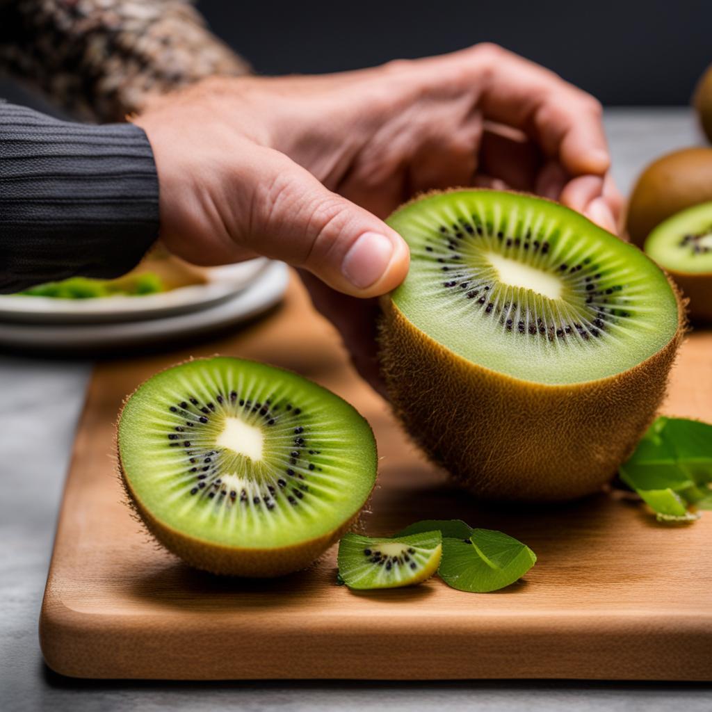 how to cut kiwi