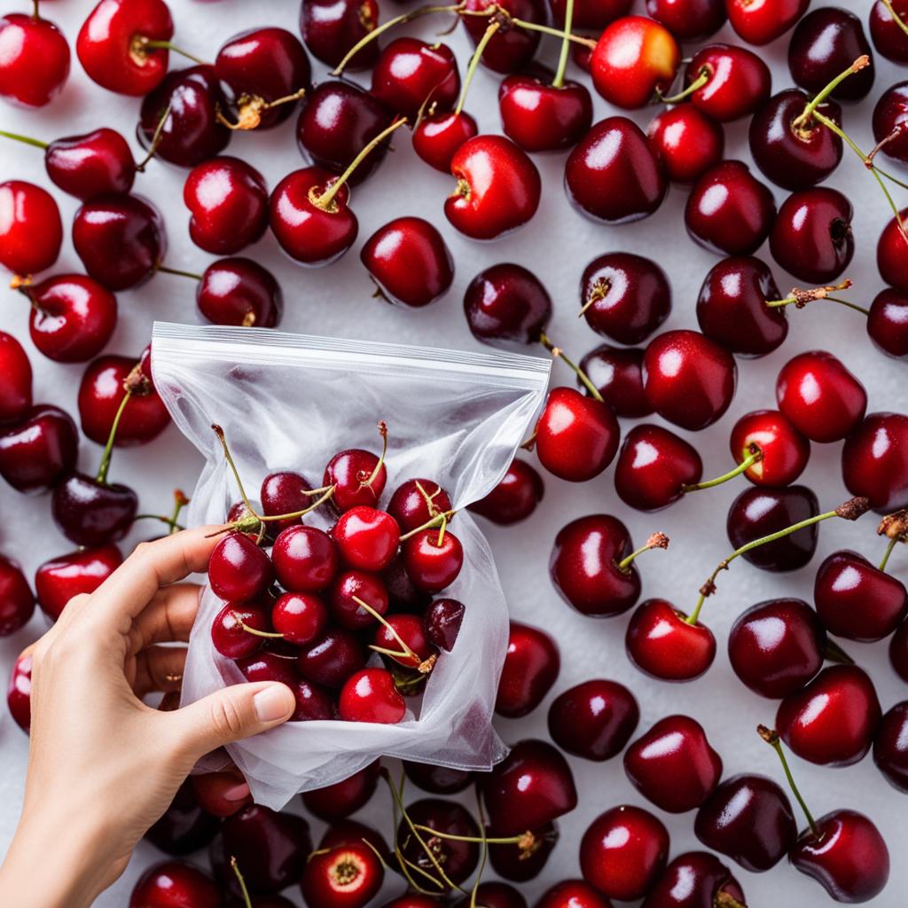 how to freeze cherries